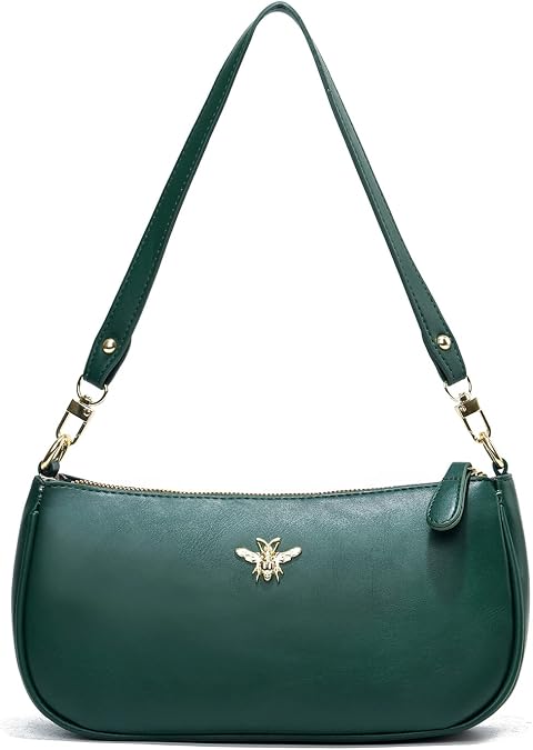 Women's Bai106-0-4-black a Small Crescent Shoulder Bags for Women Retro Classic Under the Arm Purses