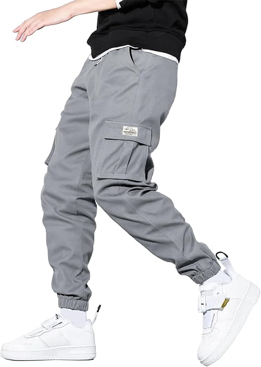 HOTake Men's Casual Cargo Pants Tapered Joggers for Men