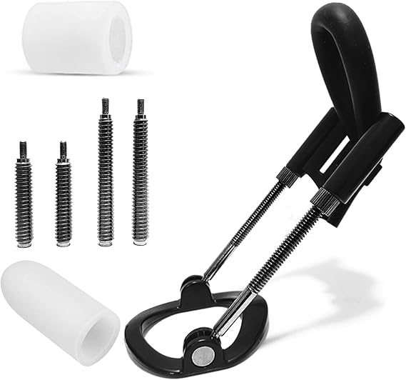 Upgraded Male Physical Stretching Retractor, Endurance Training Stretcher, Adjustable Retractor with Silicone Protective Case (Black)