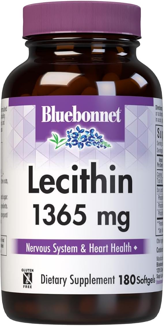 BlueBonnet Nutrition Lecithin 1365 mg, 180 softgels