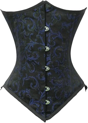 luvsecretlingerie Heavy Duty 26 Double Steel Boned Waist Training Brocade Underbust Corset #8033-BRO