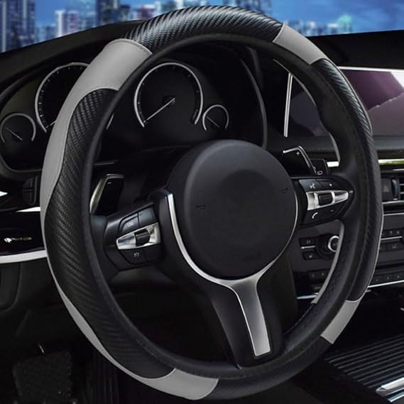Steering Wheel Cover for Mitsubishi ASX Crossover, Car Interior Accessories, Non-Slip and Breathable, Grey