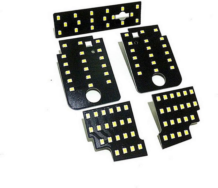 5 Pcs LED Car Interior Reading Lights for Subaru Levorg VM4 VMG 2014-2017, 2835SMD 6000K White Indoor Dome Map Light, High Brightness