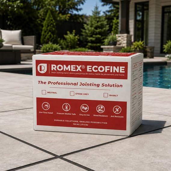 ROMEX Rompox Easy ecofine 12.5 kg - The 1K Paving Joint Mortar for Narrow Joints (from 3 mm) Ready to Use Weed Proof