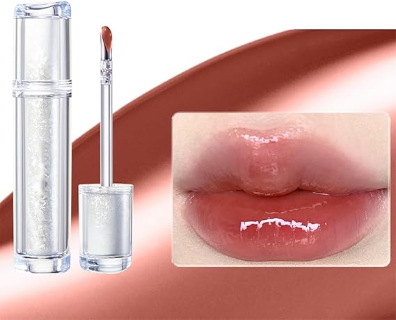 Judy Doll Jelly Hydrating Lip Gloss - Moisturizing Lip Tint With Metal Tip Applicator, Mirror Finish, Long-lasting and Nonstick