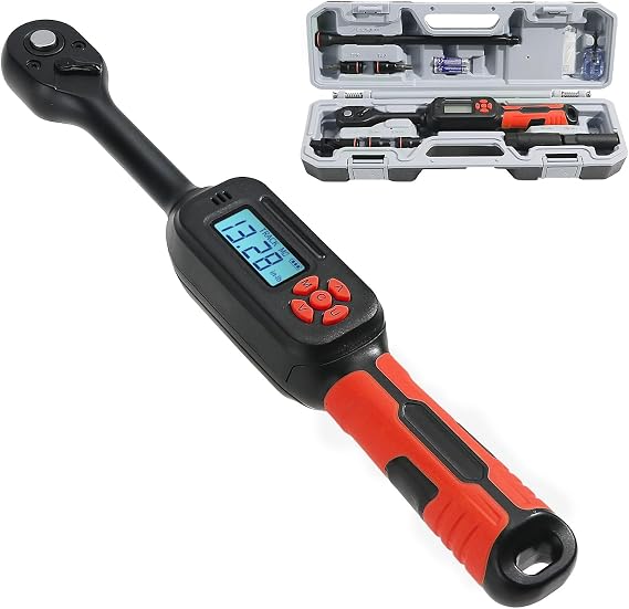 Torque Wrench ±2% Short Handle Tool Set Nuts and Adapters for Car Motorcycle & Bicycle (3 Pieces) (9 Pieces)