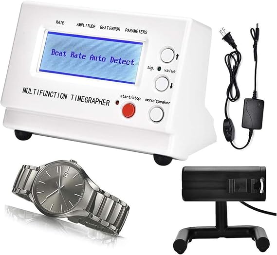 Watch Timegrapher, Multifunctional Watch Tester, Wristwatch Timing Machine for Watchmaker, Calibration Tool for Mechanical Watches