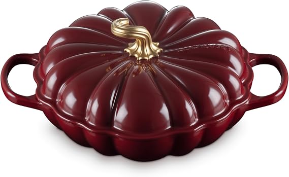 Le Creuset Enameled Cast Iron Figural Pumpkin Braiser, 2.75 qt., Garnet
