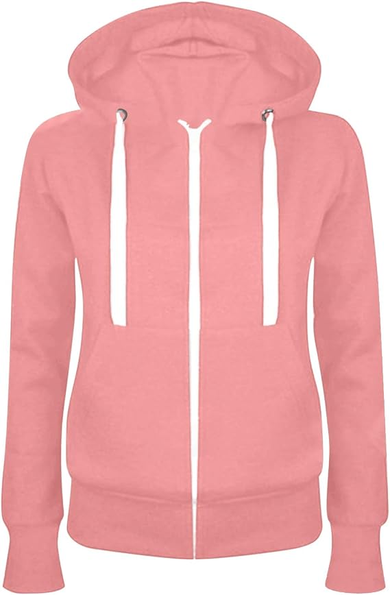 Women's Lightweight Zip Up Hoodie2025 Long Sleeve Thin Casual Hooded Plus Size Jacket for Spring & Fall Outings