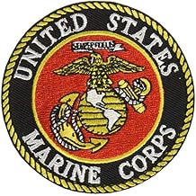EagleEmblems PM0001 PM0001 Patch-USMC Logo (03) (YLW/WHT) (3'')
