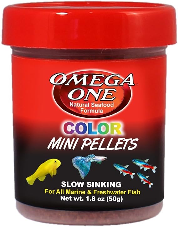 Omega One Color Mini Pellets, Sinking, 1.8 oz
