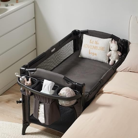 BEKA 4-in-1 Baby Bassinet Bedside Sleeper, Playard & Changing Table