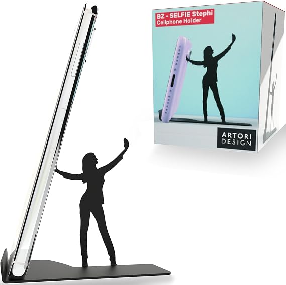 Artori Design Cell Phone Stand for Desk - Smartphone Stand for Office or Home - Cute Phone Stand for Recording Watching Videos Gaming or Video Calls - Unique Phone Holder for Tablets and Cellphones