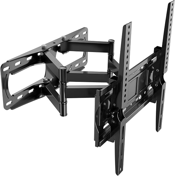 Wall Mount TV Bracket for 26-65 Inch 4K LED LCD Medium Size Front and Back Pitch Angle Adjustment Full Motion Wall Stand Tilt & Swivel Mobile TV Mount VESA Max 400x400 mm, Load Capacity 45kg