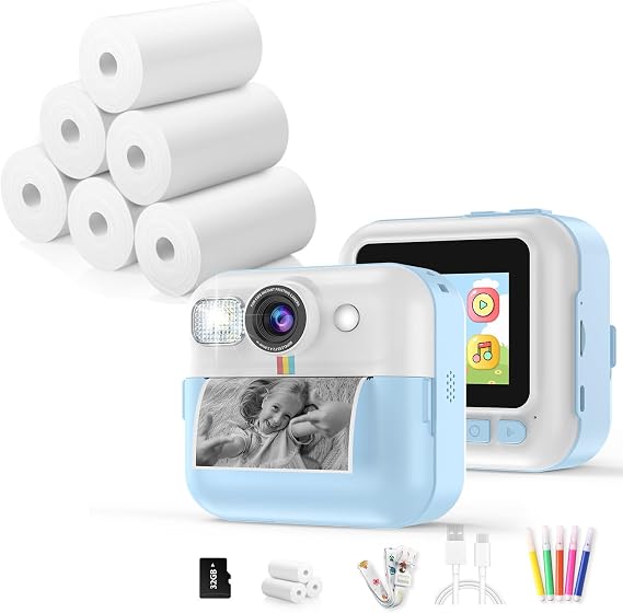 BOFIDAR Instant Print Camera for Kids *1 & Paper*6 Rolls