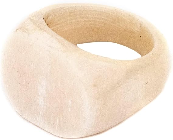 The Bead Chest White Kenyan Bone Ring