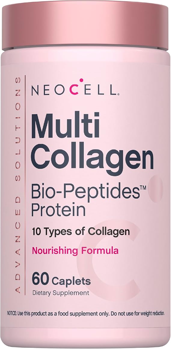 NeoCell Multi Collagen Peptides | 60 Caplets | Advanced Formula | Nourishing Formula | Hair, Skin, Nails Supplement
