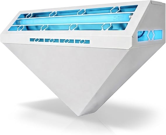 Gardner WS-90 Indoor Fly Trap, Commercial Fly Trap for Restaurants & Healthcare Facilities, Fly Light Trap, Bug Lights, Fruit Fly Light, Blue Light Fly Trap, Fly Light Trap Indoor Plug in (White)