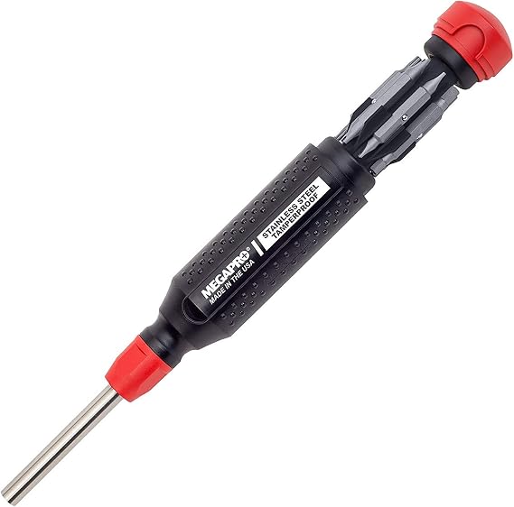 Megapro Tamperproof 15 in 1 Multi Bit Screwdriver (Black/Red)