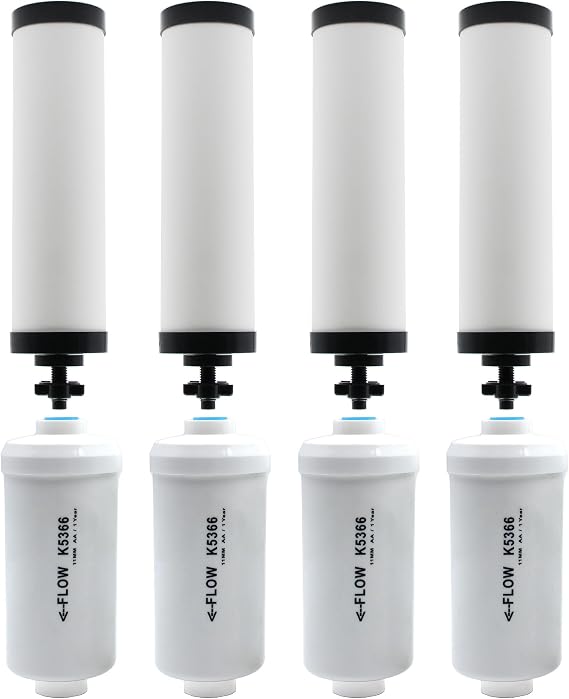 (4) Ceramic Filter & (4) Fluoride Filter Replacement, Combo Pack
