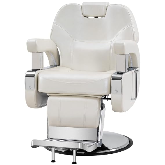 BarberPub Hydraulic Reclining Salon Chair Barber Chair 9206 (Champagne)