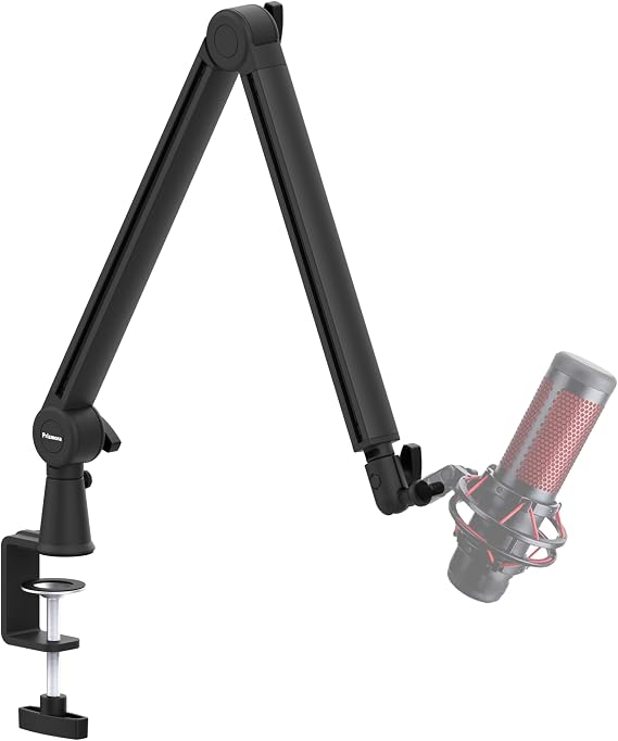 Microphone Arm, 360Rotatable Broadcasting Boom Arm,Premium Microphone Boom Arm with Cable Management, Mic Boom Arm for Podcasts, Streaming, Gaming, Home Office, Recording
