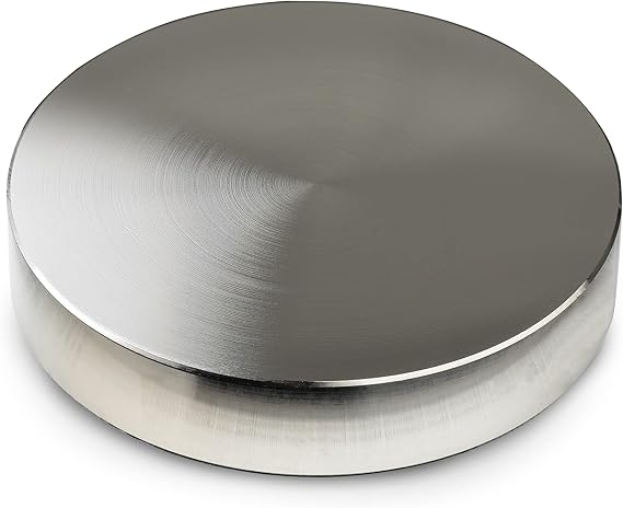 Pro-Ject Record Puck PRO, Nickel Plated Aluminium Record Puck, Sound Improvement for All Turntables