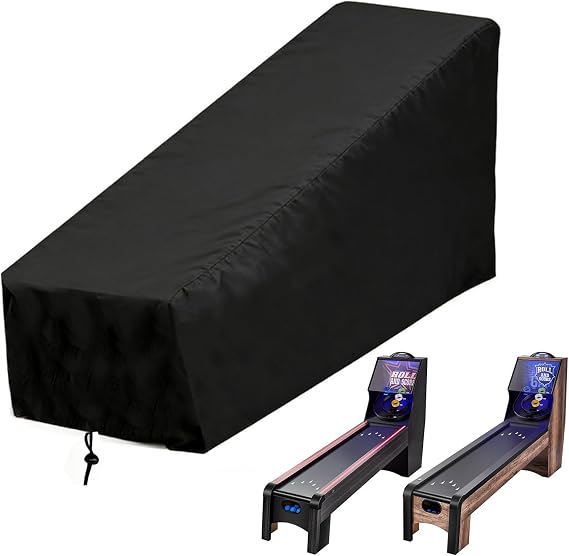 Cover Compatible with VEVOR 9 ft Roll & Score Arcade Game Table | Compatible with American Legend 9' Arcade Ball Game Table, 420D Ball Machine Dustproof Covers, 107"L x 24.4"W x 60.6"H