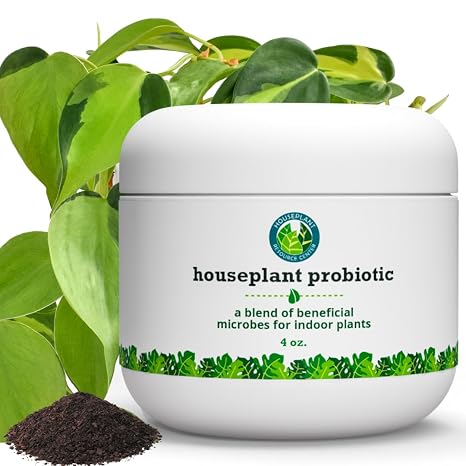 Houseplant Soil Conditioner & Probiotic Organic Growth Booster (1-1-4) for Rejuvenating Tired Plants | Improves Soil Structure & Nutrient Availability for Stronger Roots & Fuller Leaves | 4 oz