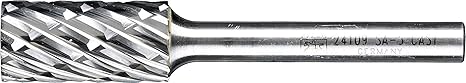 Carbide Bur - Cylind. (Plain End), CAST Cut 1/2" x 1" x 1/4" Shank - SA-5
