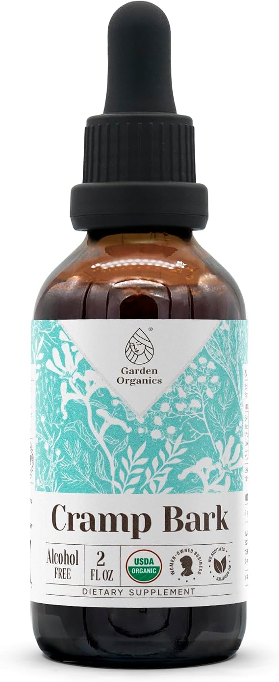 Cramp Bark Alcohol-Free Natural Tincture Extract, Immune System Booster, Liquid Drops Made from 100% Cramp Bark (Viburnum opulus) Dried Bark (2 fl oz)