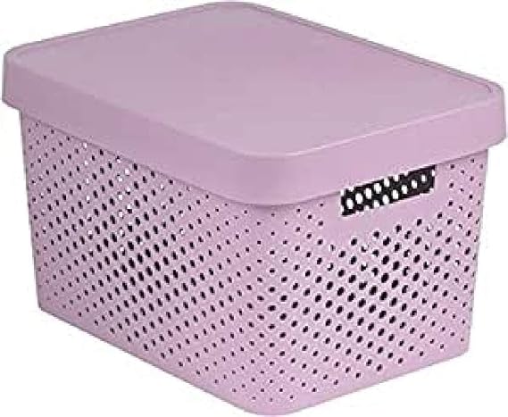'Curver Storage Box"Infinity with Lid 17L Plastic 36.3 x 27 x 22.2 cm, Rose