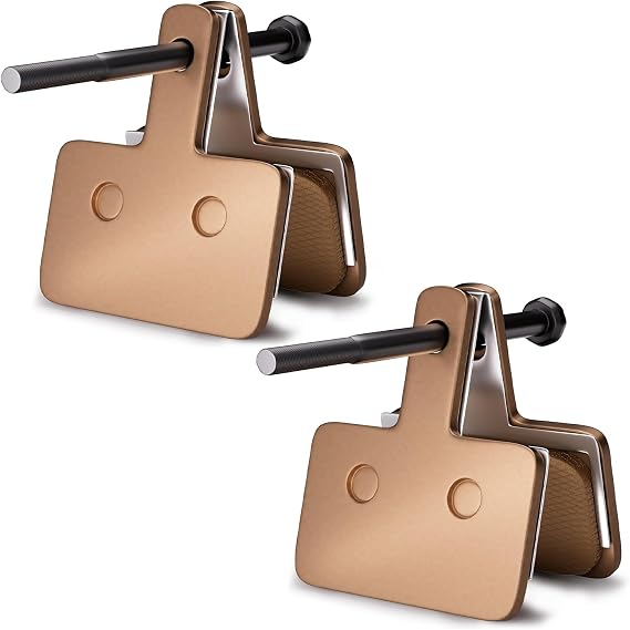 EDIKANI Bike Brake Pads, 1 Pair/2 Pairs Metallic Hydraulic Brake Pads for Mountain Bike E-Bike Road Bike, Durable & Easy to Install