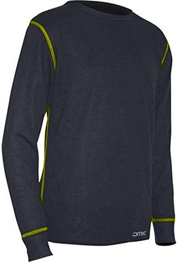 Polarmax Youth Max Ride Crew - Black/Fluorescent Yellow - Small