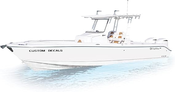 Hardline Products USA Custom Boat Registration Numbers - 3 Inch Pre-Spaced Marine Vinyl Decals for Hull & PWC - USCG Compliant, Fuel & Fade Resistant Lettering - "Build It for Me" Kit (Made in USA)
