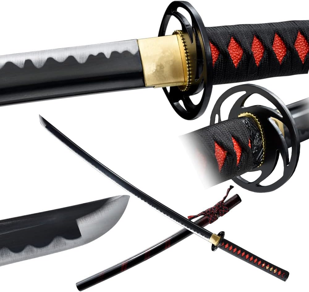 Handmade Japanese Katana Sword 1045 Carbon Steel Real Steel Swords Samurai Swords Full Tang