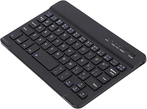 Zyyini Bluetooth Keyboard, 7inch Bluetooth Keyboard for Tablet, Mobile Phone, PC, Compatible for for Android for iOS
