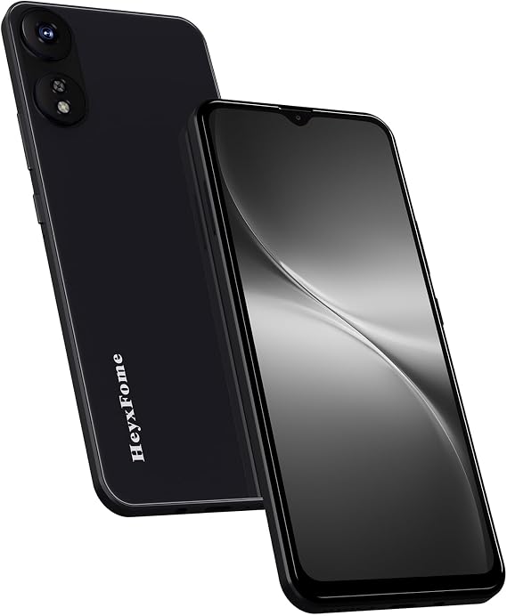 SIM-Free & Unlocked Mobile Phones 2025- Android 12, 6.5" Display Smartphone, 6(3+3)+16GB/256GB, Octa Core Smart Phone, 13MP Camera, 4G Dual SIM/Face Unlock/GPS UK (Dark Black)
