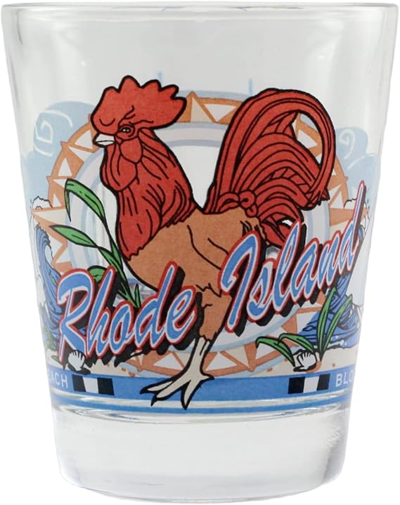 World By Shotglass Rhode Island 3 View Shot Glass