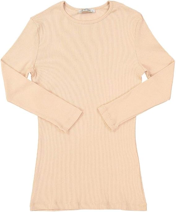 KIKI RIKI Womens Ribbed 3/4 Sleeve T-Shirt -27376