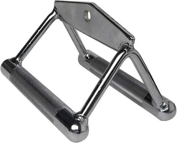 Cable Machine Attachment, Double D Handles, Pull Down Bar, Rowing Machine Handle, Knurled Grip, Tricep Press Down Bar