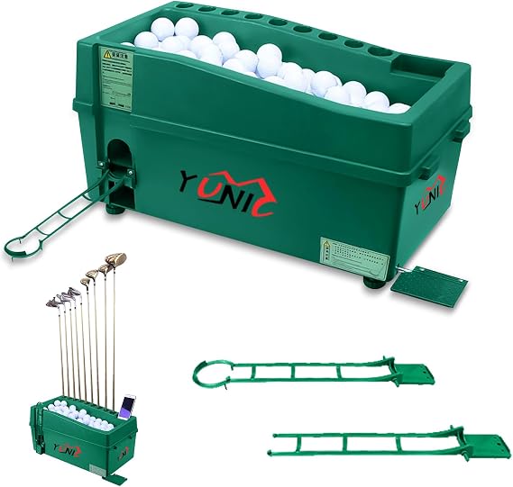 YUNIC Golf Ball Dispenser Machine Powerless Automatic Tee Up
