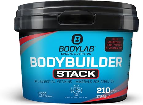 Bodylab24 Bodybuilder Stack 210 Capsules a vitamin and mineral supplement with an extensive micronutrient mix specially formulated for hard and intensive training athletes