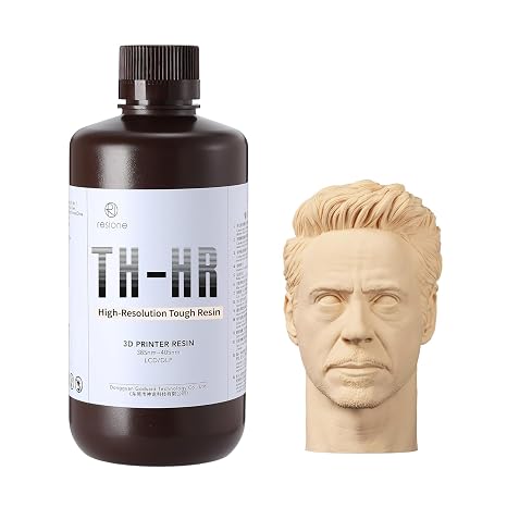 RESIONE Tough 3D Printer Resin TH-HR High-Resolution Tough Resin with Excellent Printability, Easy to Clean, Stable Composition, ABS-Like with Low Shrinkage & for LCD/MSLA/DLP Printers