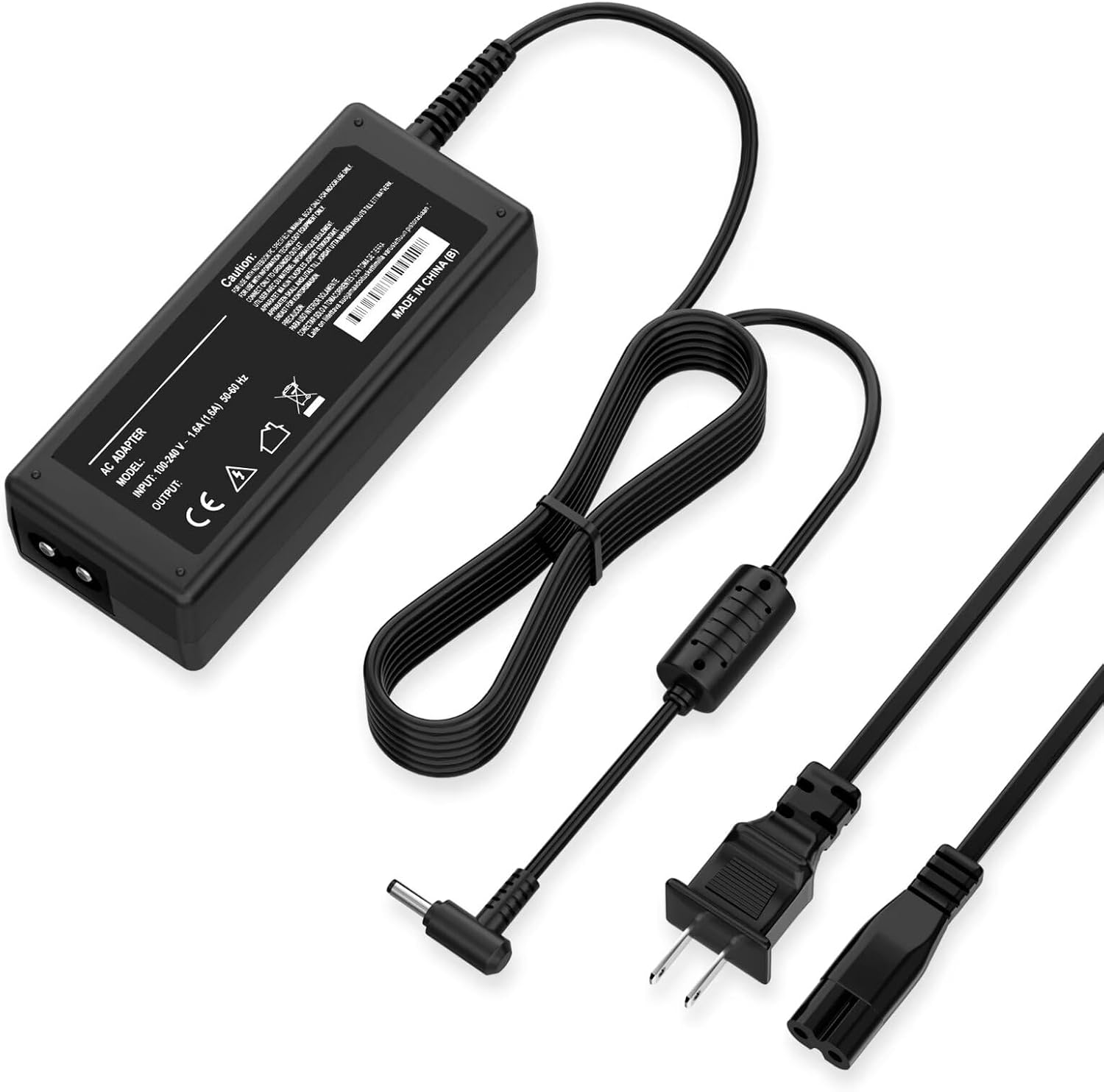 Replacement AC Adapter Charger Compatible with Rockpals 250W 240Wh Portable Power Station Power Cord