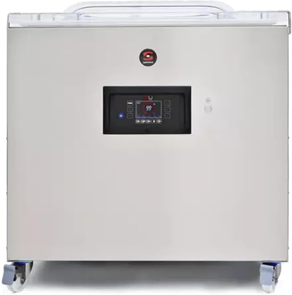 Sammic SU-810GP+ Vacuum Packing Machine, Floor Standing, (2) Sealing Bars 33" + 21", Bluetooth Enabled, Double Seal System, Sensor-Controlled Busch Pump, Stainless Steel Build