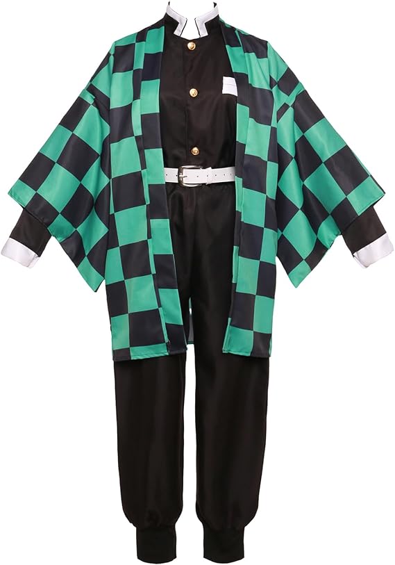 Vibsion Tanjirou Zenitsu Giyuu Mitsuri Cosplay Costume Anime Kimono Outfit Halloween