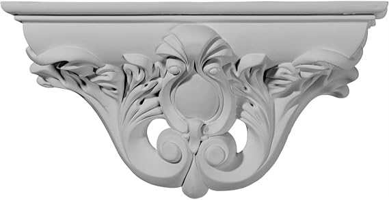 Ekena Millwork SH13X06X03HI Hillsborough Decorative Shelf, 13 1/8" W x 3 3/4" D x 6 5/8" H