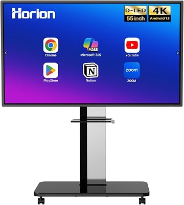 55 Inch Smart Board, Interactive Whiteboard, 4K UHD Touch Screen Digital Board, Digital Electronic Smartboard for Classroom,Office & Conference Rooms,Open App EcosystemBoard & Wall Mount Only