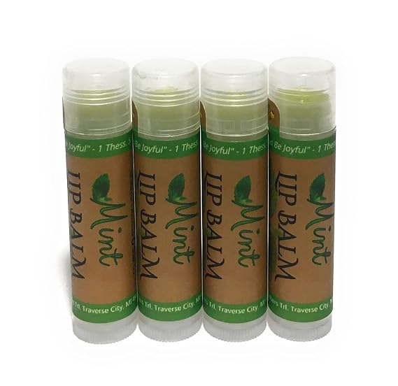 Lip Balm - MINT (4-Pack) All-Natural